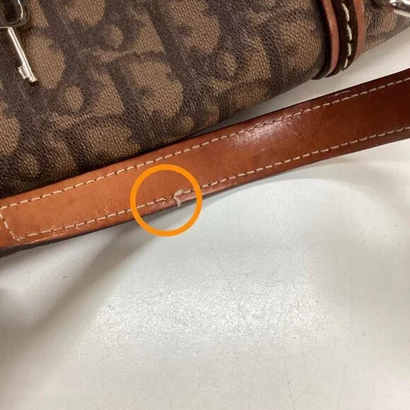 Vintage Dior Brown Trotter Bag - Picture 6 of 8